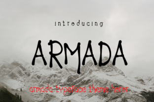 Armada: A Horror-Inspired Display Font for Bold Digital Branding