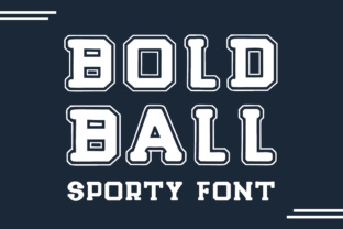 Bold Ball Font: Sportive College Style Display Typeface