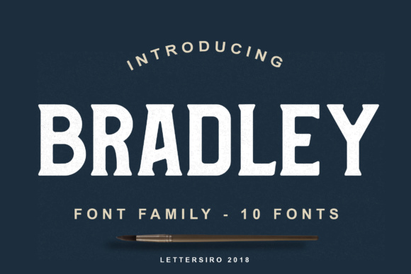 Bradley Family: A Bold, Versatile Display Font for Impactful Design
