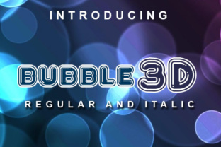 Bubble 3D Font for Bold Digital Headlines and Branding