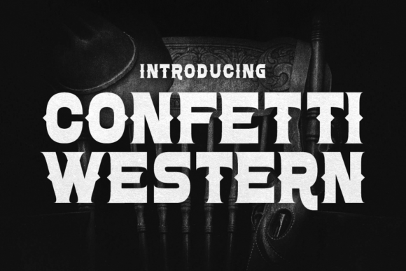 Confetti Western Font for Authentic Western Branding