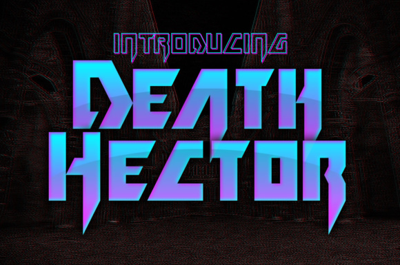 Death Hector Display Font for Handmade Branding
