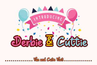 Derbie Cuttie: A Cute Handwritten Layered Font for Digital Branding