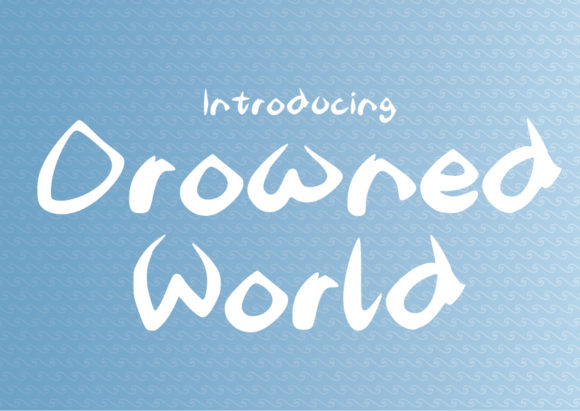 Drowned World: A Wavy Watery Display Font for Memorable Branding