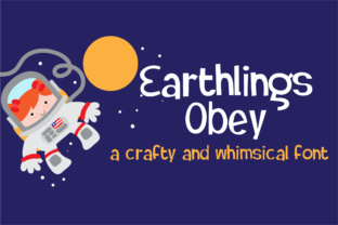 Earthlings Obey: A Display Font for Creative and Engaging Digital Content
