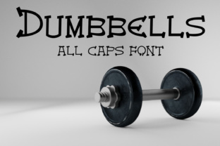 EP Dumbbells Font for Polished Branding and Display Design