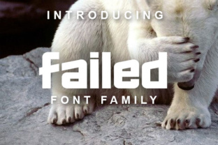 Failed Typeface: A Clean Techno Font for Editorial Impact