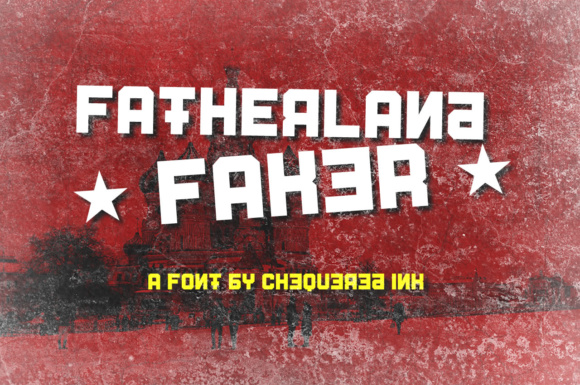 Fatherland Faker: A Display Font for Editorial Elegance