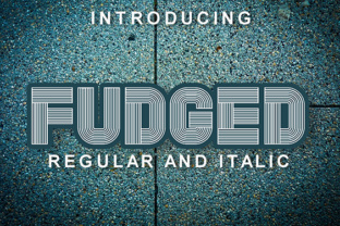 Fudged Techno Font for Handmade Labels & Printables