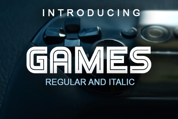 Games: A Display Font for Creative Crafters and Brand Builders