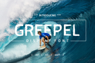 Greepel Display Font for Bold, Surf-Inspired Campaigns