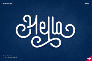 Hello World Font: A Rounded Display Typeface for Handmade Creators