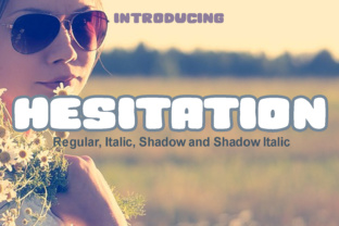 Hesitation: A Bubbly Font for Handmade Creativity