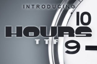 Hours Font: A Retro Display Font That Grabs Attention