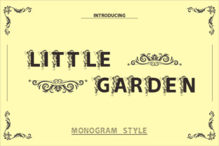 Little Garden Font for Floral Branding and Decorative Display
