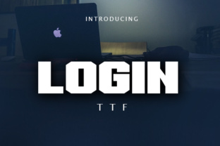 Login: A Bold Display Font for Creative Printables and Branding