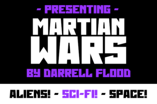 Martian Wars: A Bold Display Font for Creative Crafters