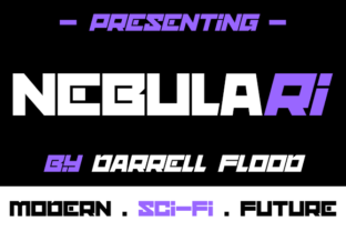 Nebulari: A Futuristic Display Font for Sci-Fi Branding