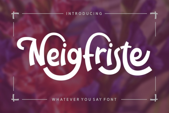 Neigfriste Font: A Super Jolly Display Typeface for Playful Campaigns