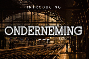 Onderneming: The Display Font That Elevates Your Brand’s Visual Impact