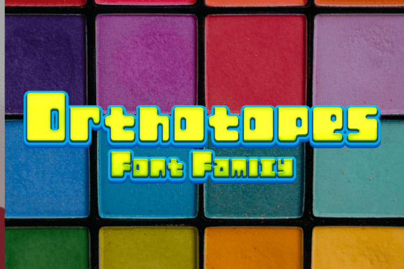 Orthotopes Family: A 70s Sci-Fi Display Font for Editorial Identity
