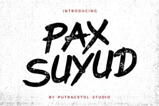 Pax Suyud: A Hand-Drawn Brush Font for Editorial Impact