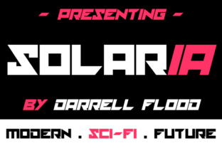Solaria: A Futuristic Display Font for Editorial Design