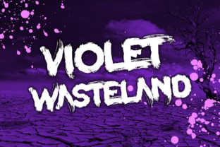 Violet Wasteland: A Graffiti-Inspired Display Font for Bold Editorial Design