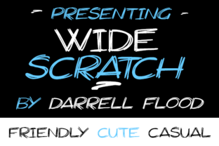 Widescratch: A Clean, Scribbly Display Font for Playful Editorial Design