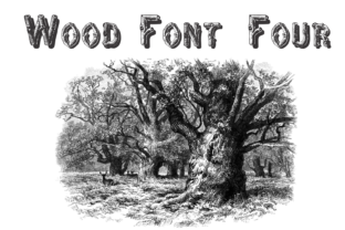 Wood Four: A Display Font for Nature-Inspired Branding and Marketing