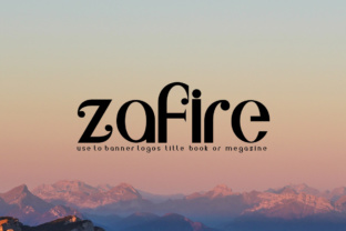 Zafire: A Distinctive Display Font with Delicate Dot Details