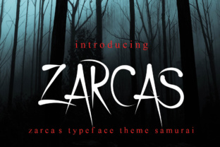 Zarcas: A Horror-Themed Display Font for Bold Campaign Moments